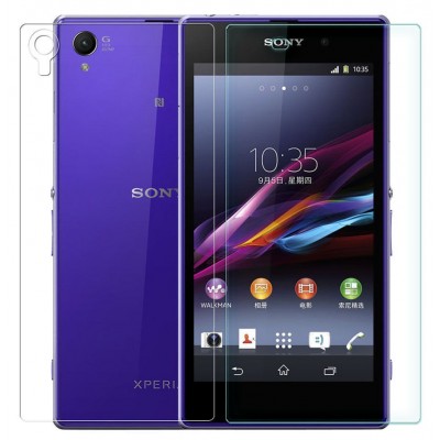 برچسب محافظ صفحه نمایش پشت و رو گلس sony xperia z1 